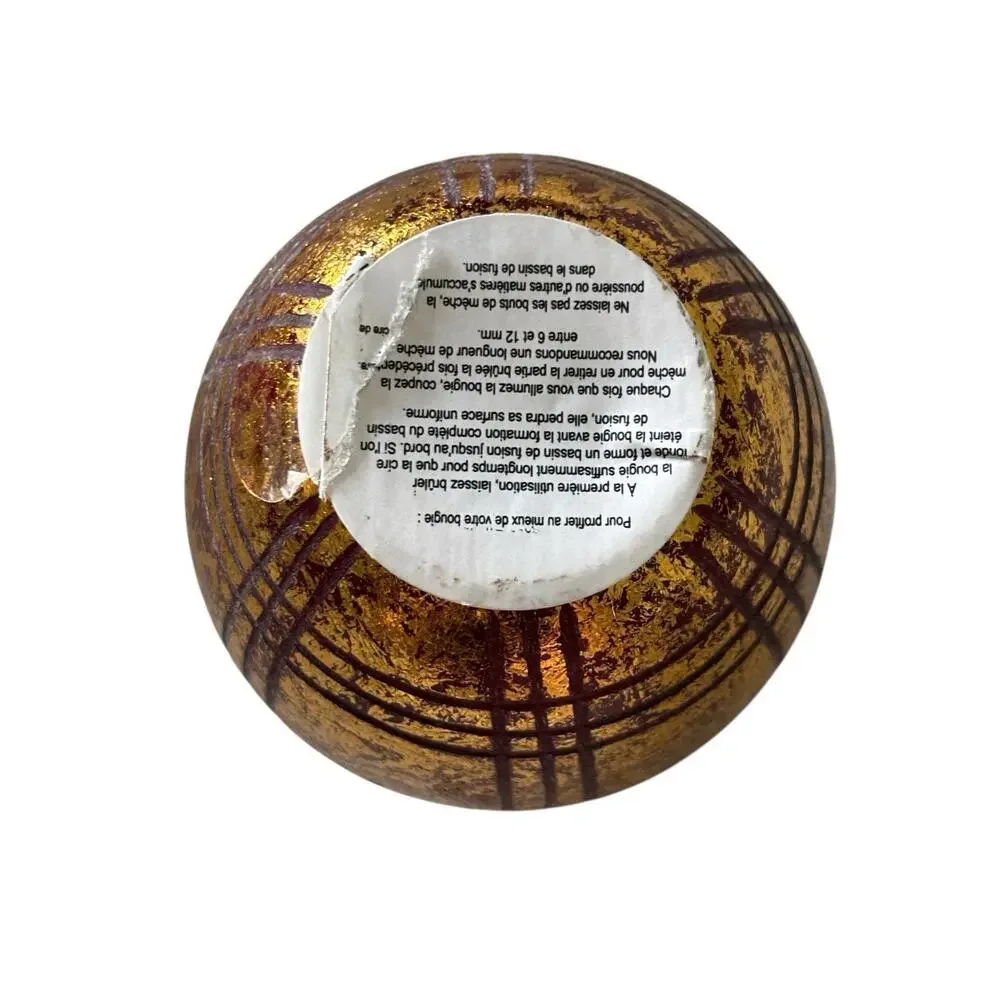 Anthropologie Winter Plaid Glass Candle Small NEW